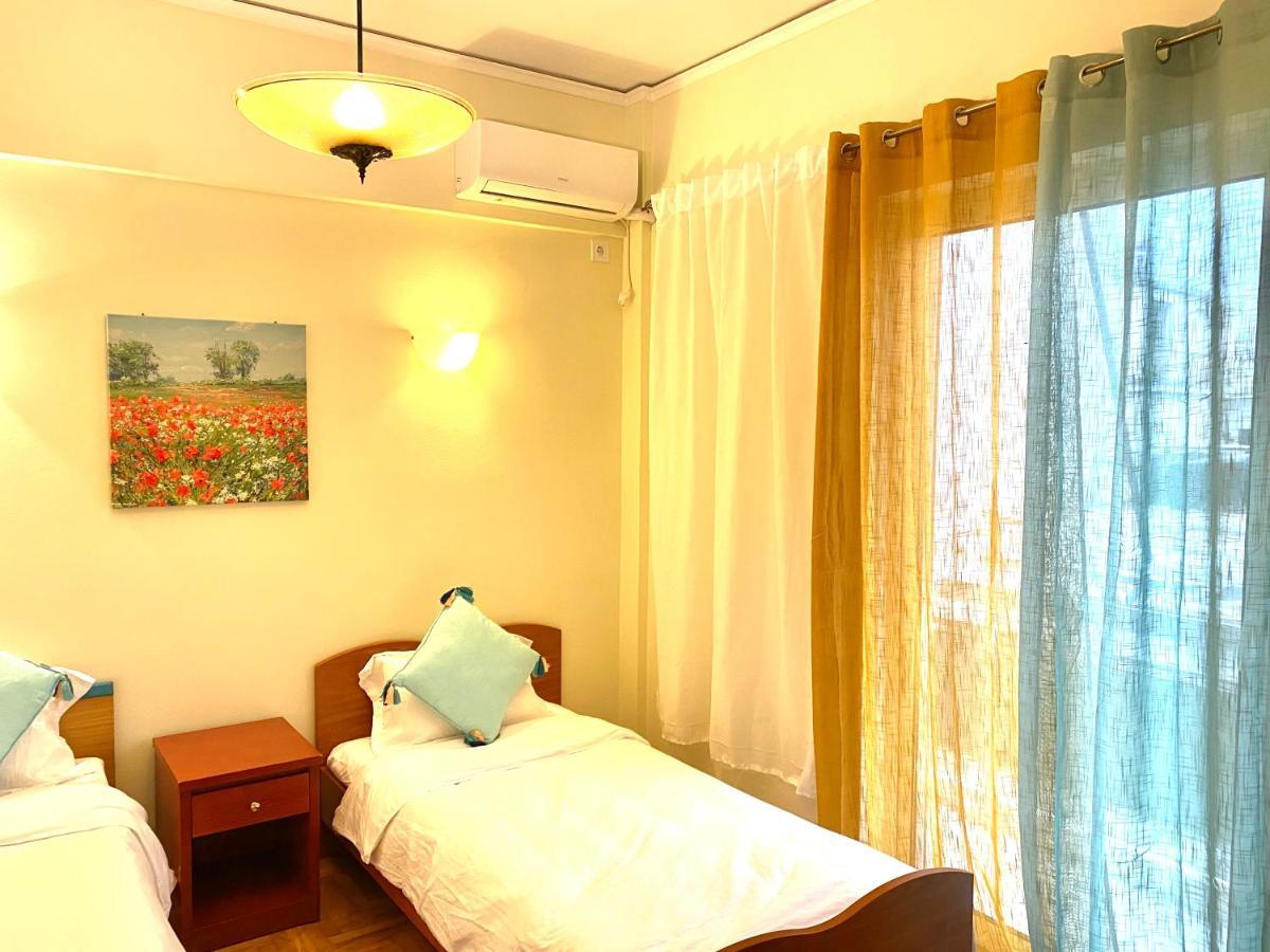 Quiet Near Subway And Acropolis 2 Bedrooms Apt Athena Bagian luar foto